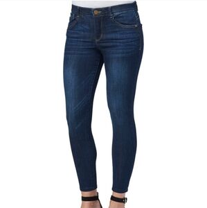 NWT Democracy Ab Solution Freedom Ankle Length Dark Blue Jeans